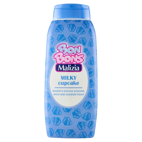 Malizia Bon Bons Milky cupcake Bagno e Doccia Schiuma 500 mL